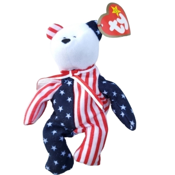 SPANGLE Ty Teenie Beanie Baby The Bear Vintage - Picture 1 of 7